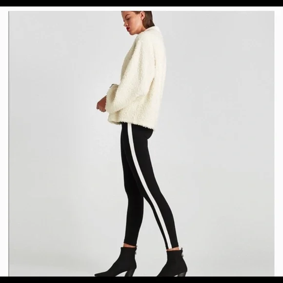 Zara ivory teddy bear sherpa sweater - Picture 4 of 8